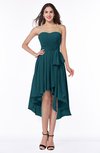 ColsBM Raina Blue Green Plain A-line Sweetheart Sleeveless Zip up Chiffon Plus Size Bridesmaid Dresses