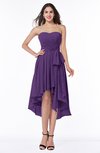 ColsBM Raina Dark Purple Plain A-line Sweetheart Sleeveless Zip up Chiffon Plus Size Bridesmaid Dresses