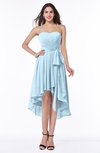 ColsBM Raina Ice Blue Plain A-line Sweetheart Sleeveless Zip up Chiffon Plus Size Bridesmaid Dresses