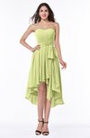 ColsBM Raina Lime Green Plain A-line Sweetheart Sleeveless Zip up Chiffon Plus Size Bridesmaid Dresses