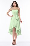 ColsBM Raina Pale Green Plain A-line Sweetheart Sleeveless Zip up Chiffon Plus Size Bridesmaid Dresses