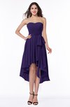 ColsBM Raina Royal Purple Plain A-line Sweetheart Sleeveless Zip up Chiffon Plus Size Bridesmaid Dresses