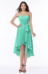 ColsBM Raina Seafoam Green Plain A-line Sweetheart Sleeveless Zip up Chiffon Plus Size Bridesmaid Dresses