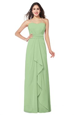 ColsBM Angelina Gleam Cute A-line Sleeveless Zip up Chiffon Sash Plus Size Bridesmaid Dresses
