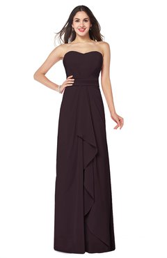 ColsBM Angelina Italian Plum Cute A-line Sleeveless Zip up Chiffon Sash Plus Size Bridesmaid Dresses