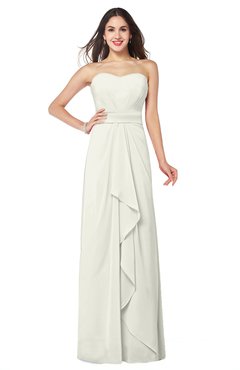 ColsBM Angelina Ivory Cute A-line Sleeveless Zip up Chiffon Sash Plus Size Bridesmaid Dresses