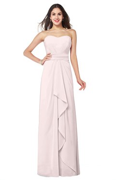 ColsBM Angelina Light Pink Cute A-line Sleeveless Zip up Chiffon Sash Plus Size Bridesmaid Dresses