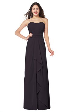 ColsBM Angelina Perfect Plum Cute A-line Sleeveless Zip up Chiffon Sash Plus Size Bridesmaid Dresses