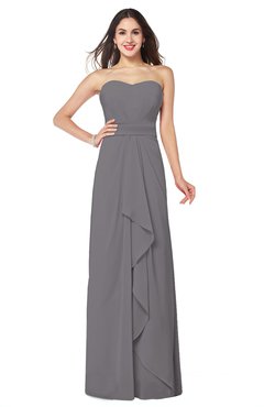 ColsBM Angelina Storm Front Cute A-line Sleeveless Zip up Chiffon Sash Plus Size Bridesmaid Dresses