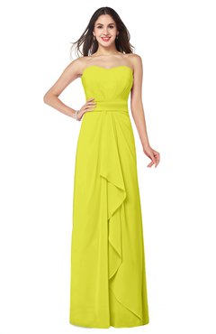 ColsBM Angelina Sulphur Spring Cute A-line Sleeveless Zip up Chiffon Sash Plus Size Bridesmaid Dresses