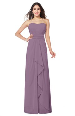 ColsBM Angelina Valerian Cute A-line Sleeveless Zip up Chiffon Sash Plus Size Bridesmaid Dresses