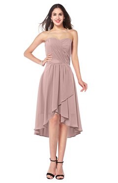 ColsBM Karina Bridal Rose Elegant A-line Strapless Sleeveless Ruching Plus Size Bridesmaid Dresses