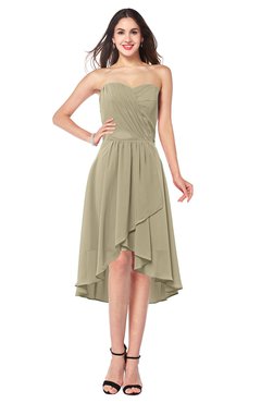 ColsBM Karina Candied Ginger Elegant A-line Strapless Sleeveless Ruching Plus Size Bridesmaid Dresses