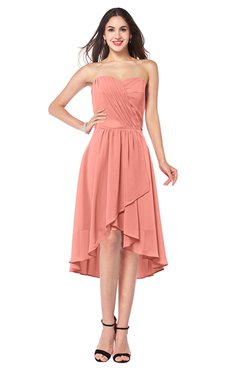 ColsBM Karina Desert Flower Elegant A-line Strapless Sleeveless Ruching Plus Size Bridesmaid Dresses
