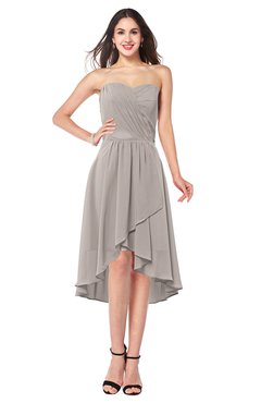 ColsBM Karina Fawn Elegant A-line Strapless Sleeveless Ruching Plus Size Bridesmaid Dresses