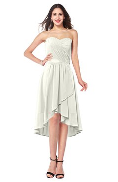 ColsBM Karina Ivory Elegant A-line Strapless Sleeveless Ruching Plus Size Bridesmaid Dresses