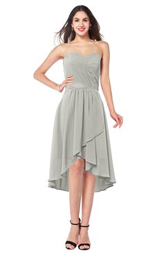 ColsBM Karina Platinum Elegant A-line Strapless Sleeveless Ruching Plus Size Bridesmaid Dresses