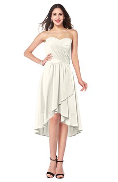 ColsBM Karina Whisper White Elegant A-line Strapless Sleeveless Ruching Plus Size Bridesmaid Dresses