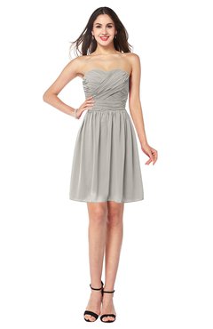 ColsBM Gabriela Ashes Of Roses Sexy Sweetheart Sleeveless Short Ribbon Plus Size Bridesmaid Dresses