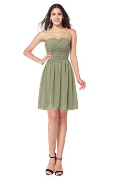 ColsBM Gabriela Sponge Sexy Sweetheart Sleeveless Short Ribbon Plus Size Bridesmaid Dresses