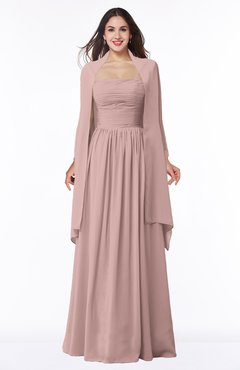 ColsBM Elyse Blush Pink Traditional A-line Sleeveless Zip up Chiffon Floor Length Mother of the Bride Dresses