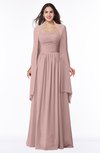 ColsBM Elyse Bridal Rose Traditional A-line Sleeveless Zip up Chiffon Floor Length Mother of the Bride Dresses