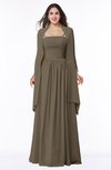 ColsBM Elyse Carafe Brown Traditional A-line Sleeveless Zip up Chiffon Floor Length Mother of the Bride Dresses