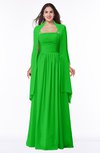 ColsBM Elyse Classic Green Traditional A-line Sleeveless Zip up Chiffon Floor Length Mother of the Bride Dresses