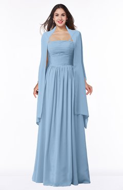 ColsBM Elyse Dusty Blue Traditional A-line Sleeveless Zip up Chiffon Floor Length Mother of the Bride Dresses