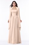 ColsBM Elyse Fresh Salmon Traditional A-line Sleeveless Zip up Chiffon Floor Length Mother of the Bride Dresses