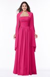 ColsBM Elyse Fuschia Traditional A-line Sleeveless Zip up Chiffon Floor Length Mother of the Bride Dresses