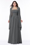 ColsBM Elyse Grey Traditional A-line Sleeveless Zip up Chiffon Floor Length Mother of the Bride Dresses