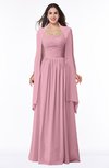 ColsBM Elyse Light Coral Traditional A-line Sleeveless Zip up Chiffon Floor Length Mother of the Bride Dresses
