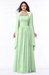 ColsBM Elyse Light Green Traditional A-line Sleeveless Zip up Chiffon Floor Length Mother of the Bride Dresses