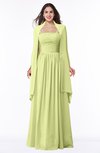 ColsBM Elyse Lime Green Traditional A-line Sleeveless Zip up Chiffon Floor Length Mother of the Bride Dresses