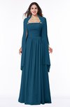 ColsBM Elyse Moroccan Blue Traditional A-line Sleeveless Zip up Chiffon Floor Length Mother of the Bride Dresses