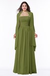ColsBM Elyse Olive Green Traditional A-line Sleeveless Zip up Chiffon Floor Length Mother of the Bride Dresses