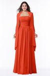 ColsBM Elyse Persimmon Traditional A-line Sleeveless Zip up Chiffon Floor Length Mother of the Bride Dresses