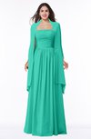 ColsBM Elyse Viridian Green Traditional A-line Sleeveless Zip up Chiffon Floor Length Mother of the Bride Dresses