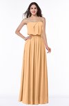 ColsBM Adelaide Apricot Romantic A-line Sleeveless Zipper Ribbon Plus Size Bridesmaid Dresses