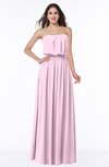 ColsBM Adelaide Baby Pink Romantic A-line Sleeveless Zipper Ribbon Plus Size Bridesmaid Dresses