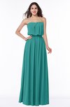 ColsBM Adelaide Emerald Green Romantic A-line Sleeveless Zipper Ribbon Plus Size Bridesmaid Dresses