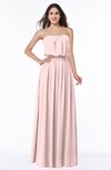 ColsBM Adelaide Pastel Pink Romantic A-line Sleeveless Zipper Ribbon Plus Size Bridesmaid Dresses