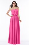 ColsBM Adelaide Rose Pink Romantic A-line Sleeveless Zipper Ribbon Plus Size Bridesmaid Dresses
