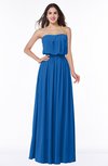 ColsBM Adelaide Royal Blue Romantic A-line Sleeveless Zipper Ribbon Plus Size Bridesmaid Dresses
