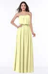 ColsBM Adelaide Wax Yellow Romantic A-line Sleeveless Zipper Ribbon Plus Size Bridesmaid Dresses