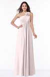 ColsBM Jennifer Angel Wing Antique One Shoulder Sleeveless Chiffon Floor Length Ruching Plus Size Bridesmaid Dresses