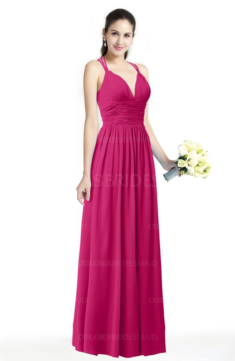 ColsBM Veronica Beetroot Purple Bridesmaid Dresses - ColorsBridesmaid