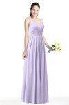 ColsBM Veronica Pastel Lilac Simple A-line Sleeveless Zipper Chiffon Sash Plus Size Bridesmaid Dresses