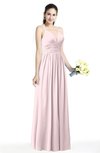 ColsBM Veronica Petal Pink Simple A-line Sleeveless Zipper Chiffon Sash Plus Size Bridesmaid Dresses